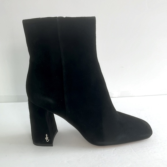 Sam Edelman Women Codie High Block Heel Suede/Leather Booties Shoes Size 7.5 NIB - Picture 8 of 14